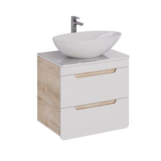 Тумба под раковину Lemark Olivia LM08OL65T 65 см белый глянец